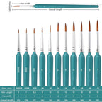 11/22pcs Miniature Paint Brushes Art Painting Brushes