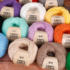 6pcs Cotton Soft Breathable Yarn