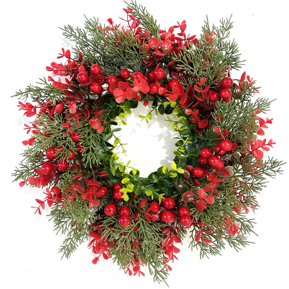 Artificial Red Berry Wreath 35cm
