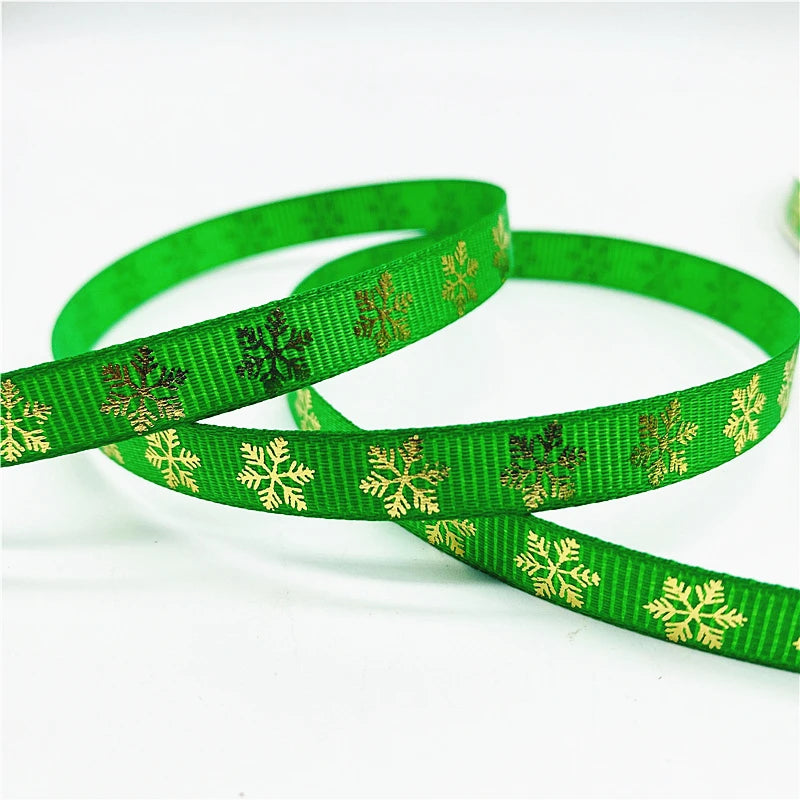 5yards/Lot 10mm Christmas Ribbon