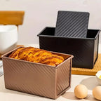 Rectangle  Loaf Pan with Sliding Lid for Sourdough Bread Making