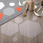 6Pcs Hexagon Quilting Template