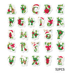 46pcs Christmas Letter Graffiti Stickers