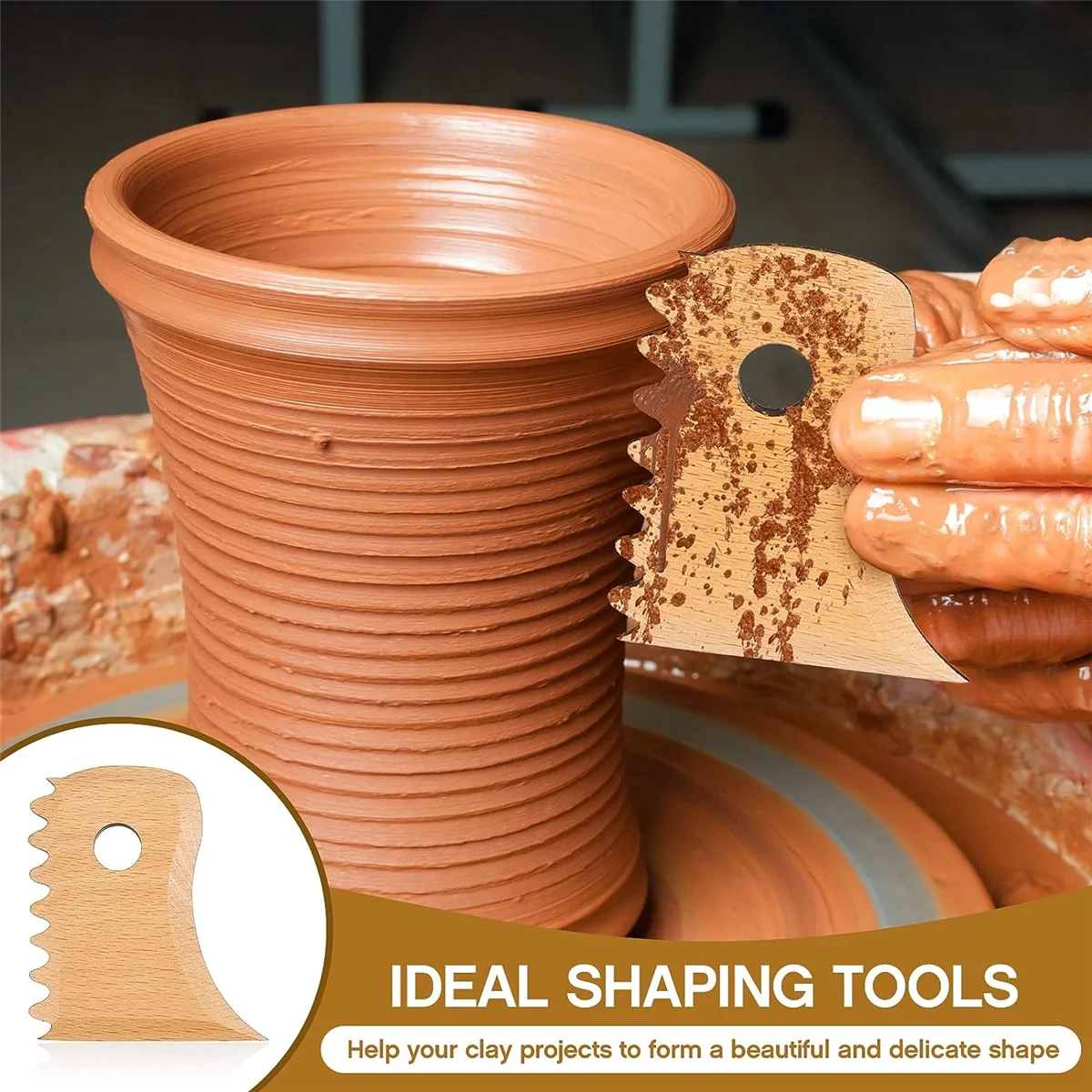 7 Pieces Pottery Tools Pottery Foot Shaper