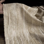 Double Layered Natural Cotton Jacquard Fabric