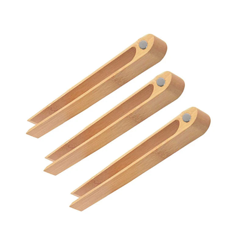 Bamboo Magnetic Tong Utensils