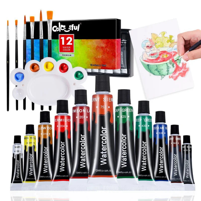 Acrylic Paint, Set of 24 Colors