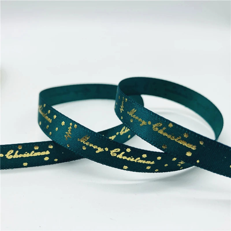 5yards/Lot 10mm Christmas Ribbon