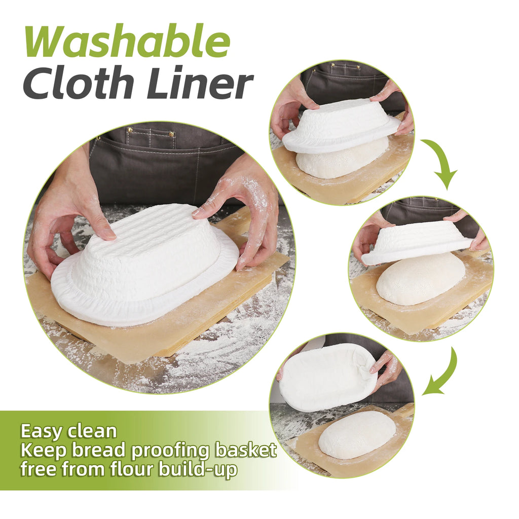 Bread Proofing Basket 11-inch Oval Sourdough Banneton Brotform Baking Supplies