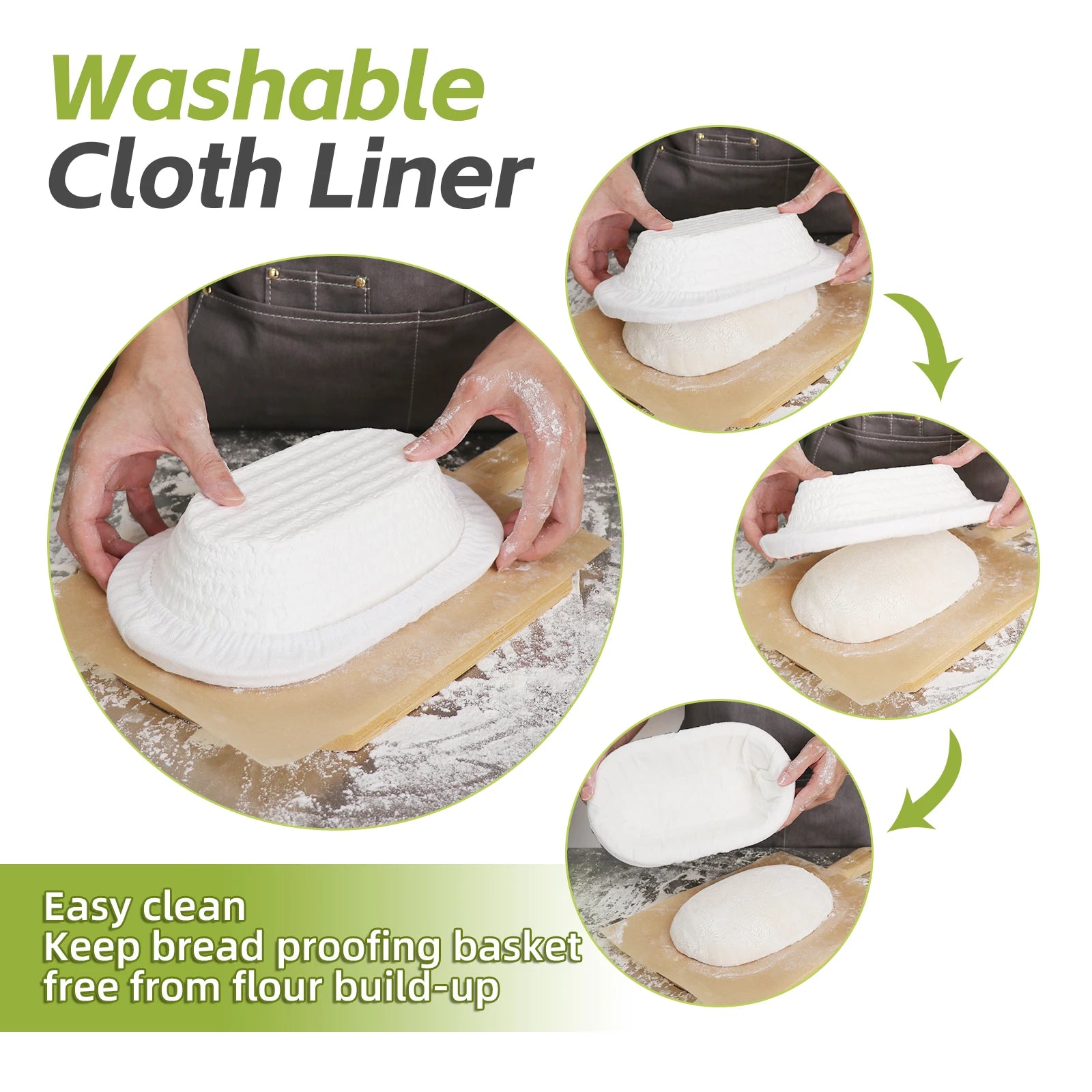 Bread Proofing Basket 11-inch Oval Sourdough Banneton Brotform Baking Supplies