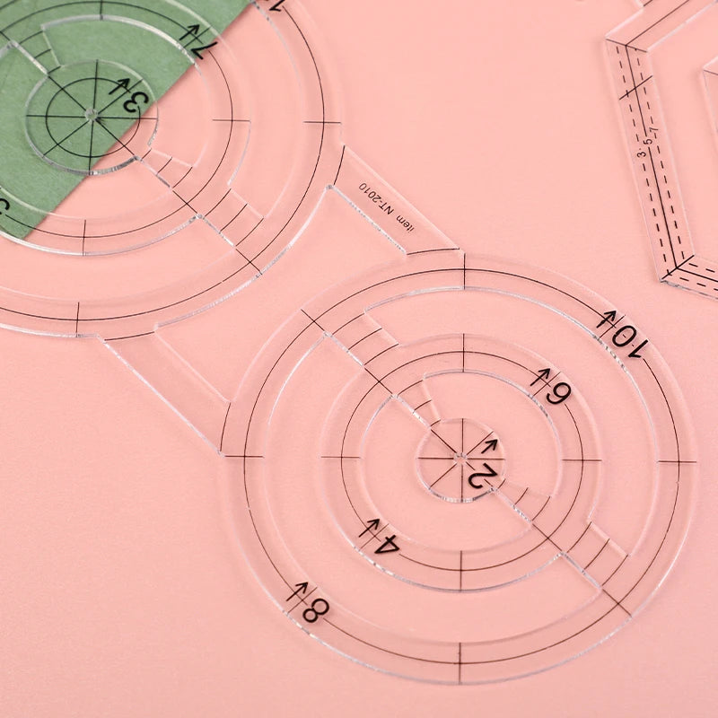 Acrylic Patchwork Ruler and Template Inches Quilting Tools