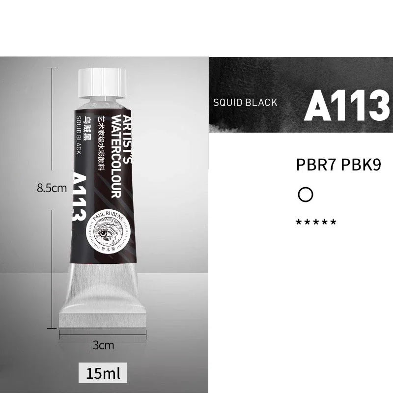 NEW Paul Rubens Professional Watercolor Paint 21 colors 15ML