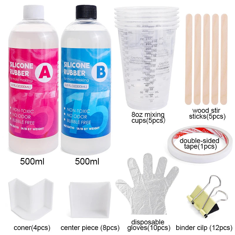 Fast Cure Translucent Silicone Rubber Non-Toxic Liquid Mold Making Silicone