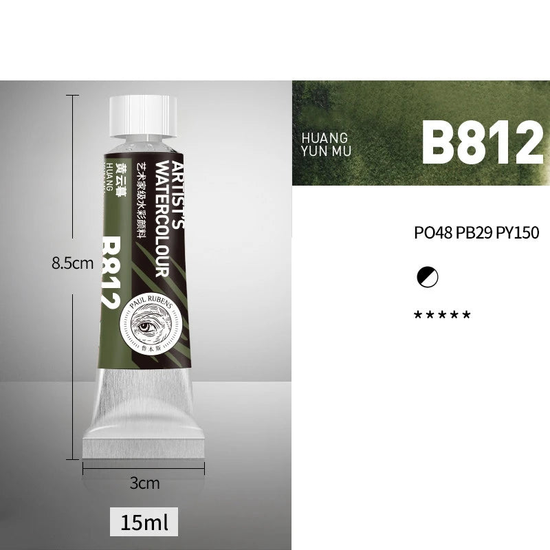 NEW Paul Rubens Professional Watercolor Paint 21 colors 15ML