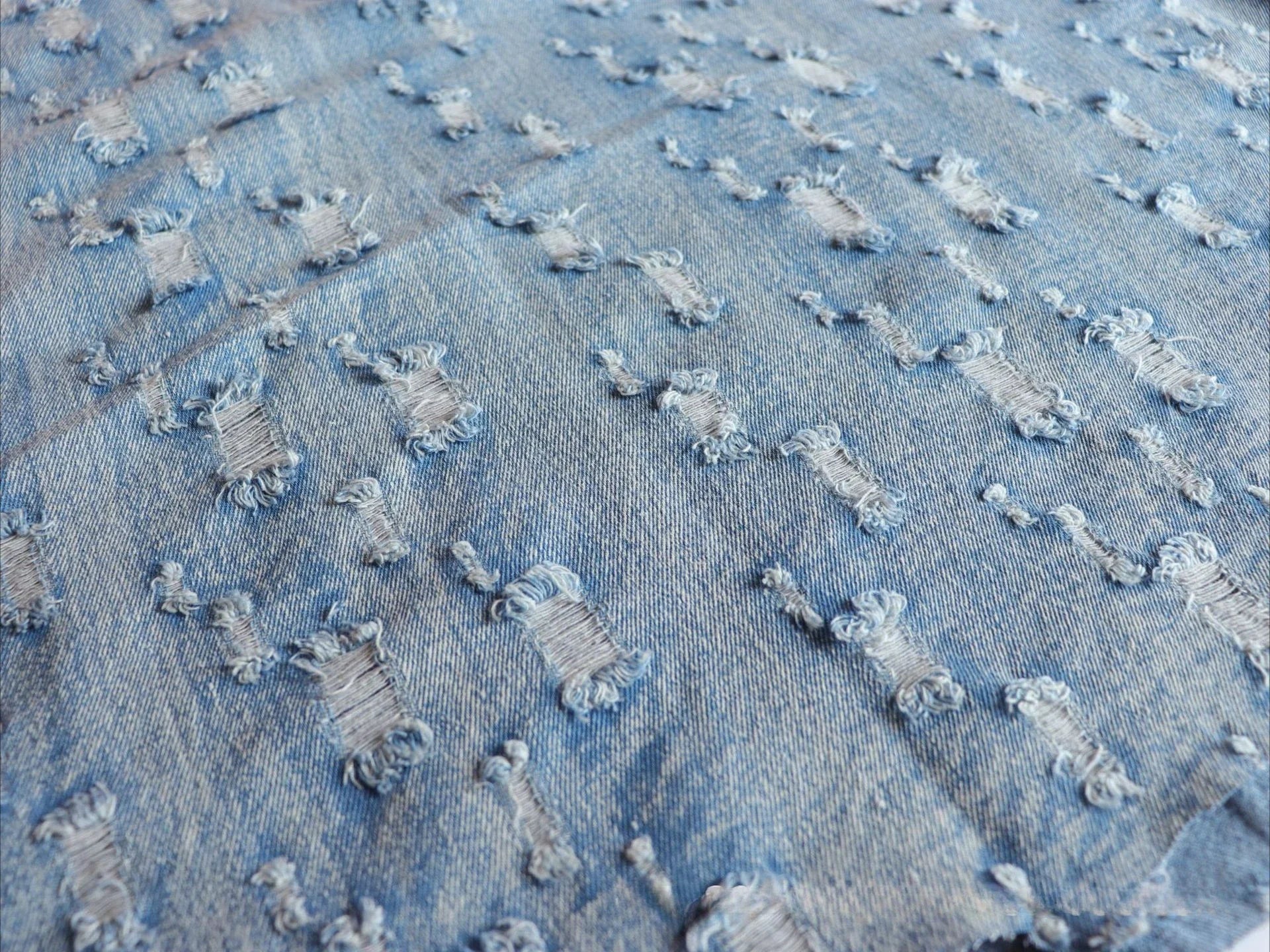 Water Washed Pure Cotton Denim Fabric