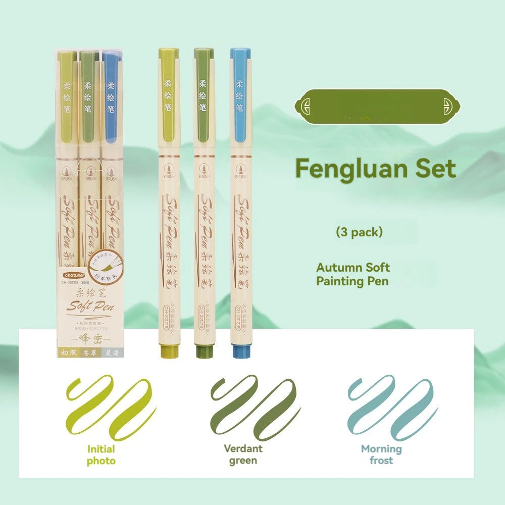 24/3 Color Vintage Watercolor Lettering Art Marker