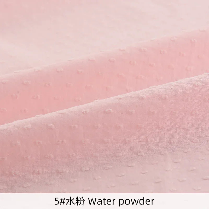 100% Cotton Jacquard Dot Swiss Woven Fabric