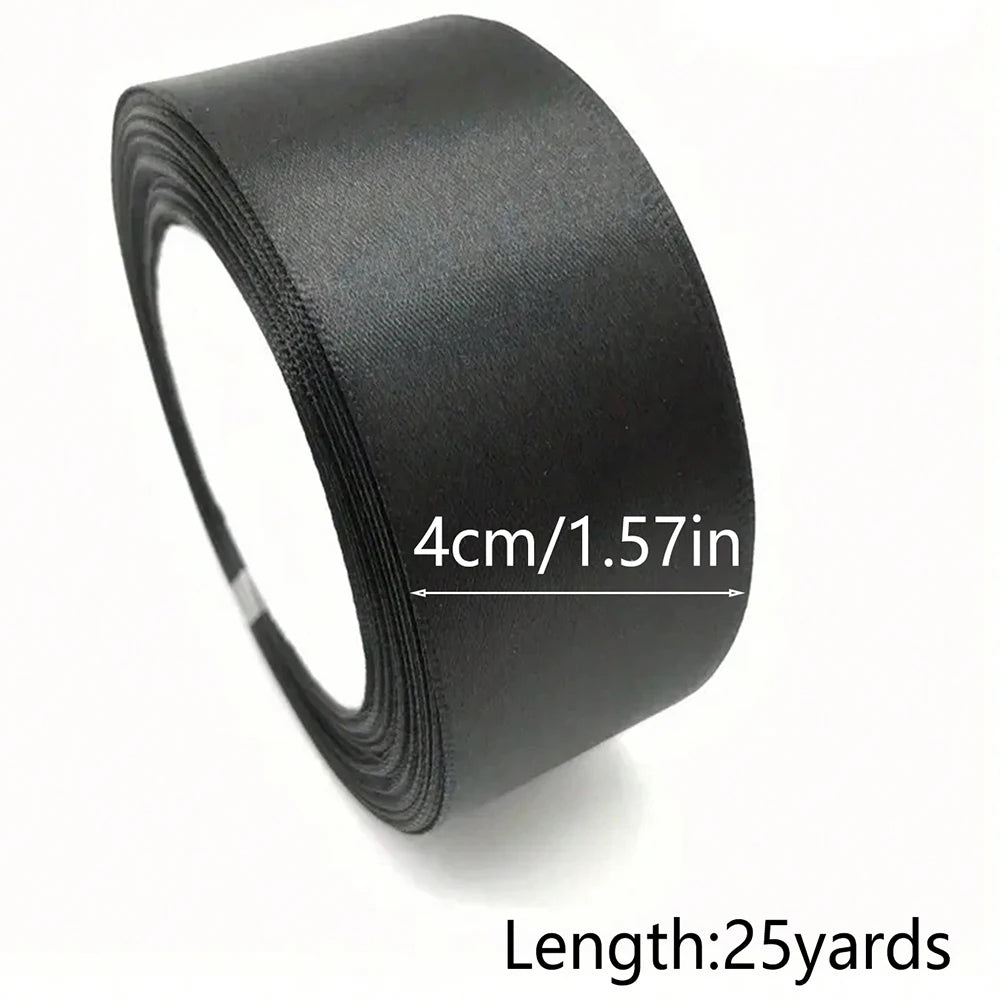 black ribbon 1-5cm wide