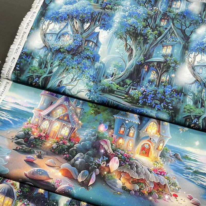 Cotton Fabric Digital Printing HD Fairy Tale 