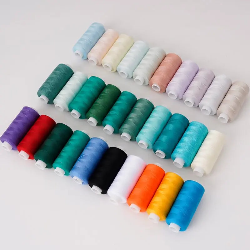 10 Rolls / Set Polyester 402 Sewing Thread