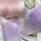 25 Yards 8CM Bright Smooth Yarn Ribbons