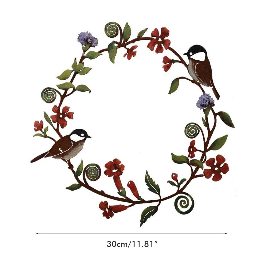 Flowers Wreath Wall Art