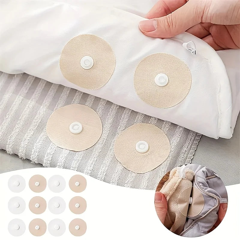 10/20 pairs of round non-ironing quilt snaps and pin clips