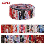 40Pcs Japanese Jelly Roll Strips Fabric Cotton