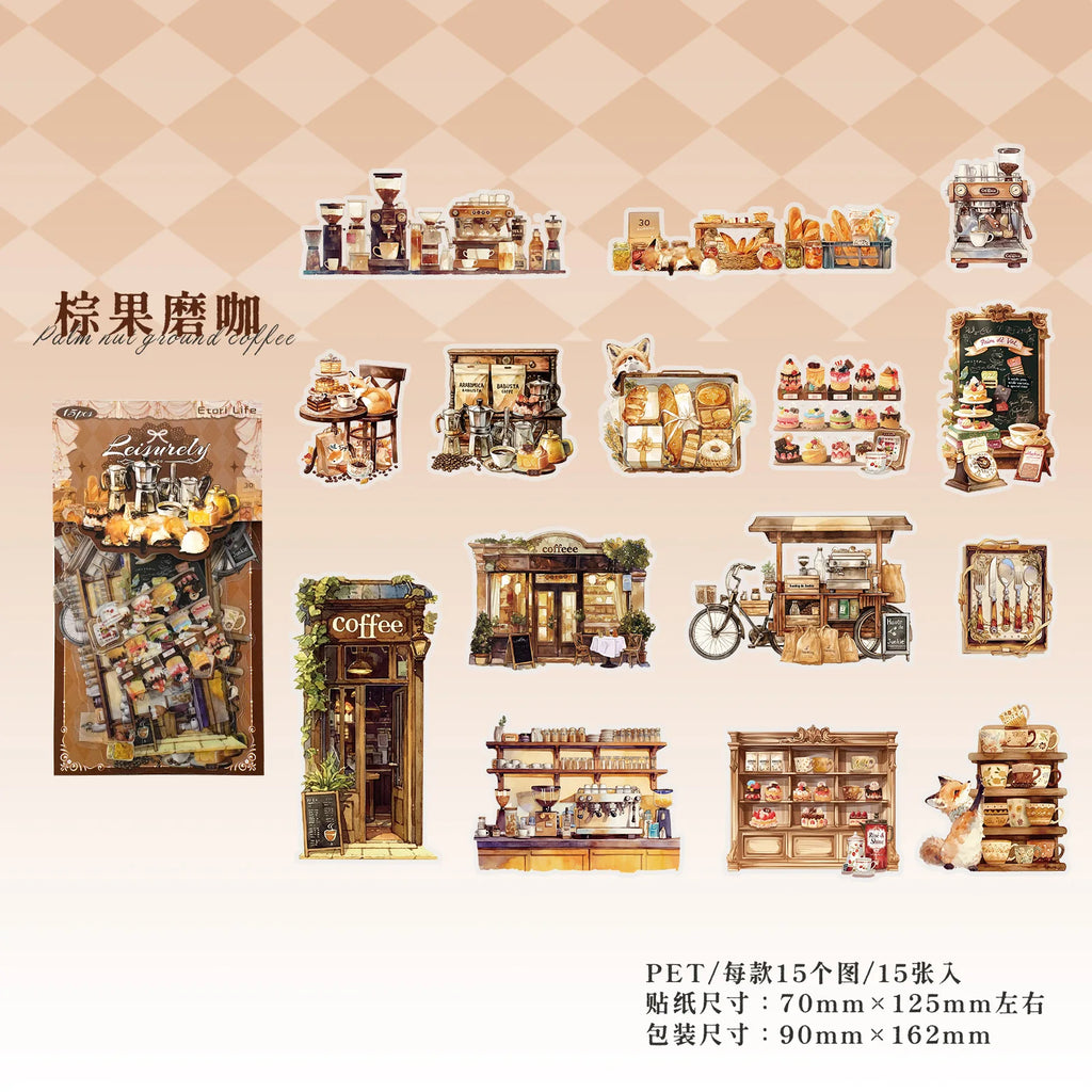 30pcs/1lot kawaii Stationery Sticker Resting leisurely