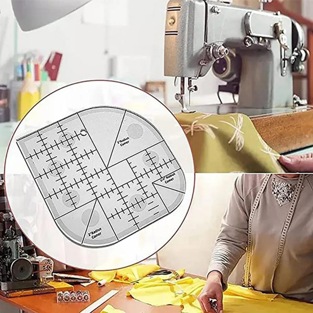 Curved Corner Cutter Quilt Ruler