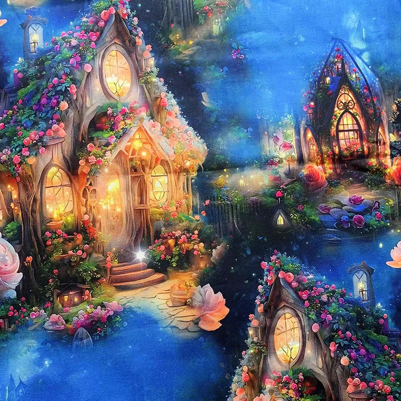 Cotton Fabric Digital Printing HD Fairy Tale 