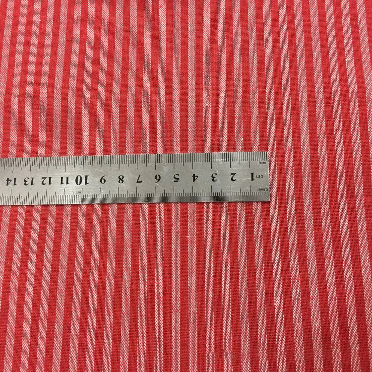 High Quality Yarn-dyed Fabric Striped Cotton Linen Fabric