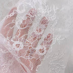 Sparkling Sequins Embroidered on Woven Thin Lace Fabric