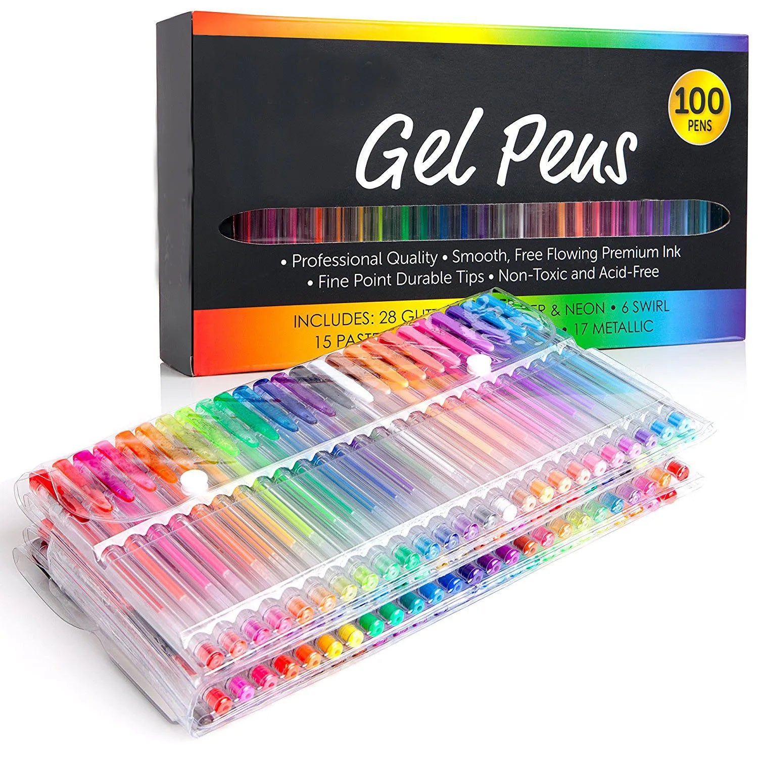 100 Colors Gel Pens