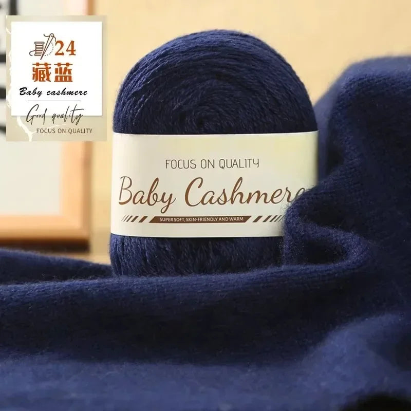 50g/roll Soft Wool Knitting Cashmere Long Thin Yarn