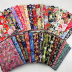 Japanese Style Kimono Bronzed Cotton Fabric