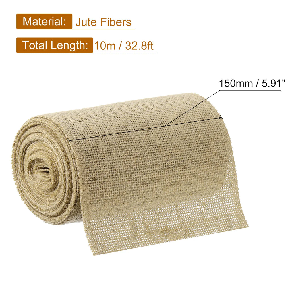 10 Yards Natural Burlap Ribbon