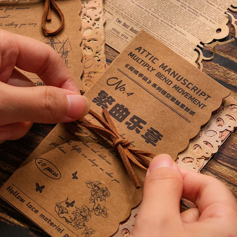 20 Sheets Vintage Manuscript Paper