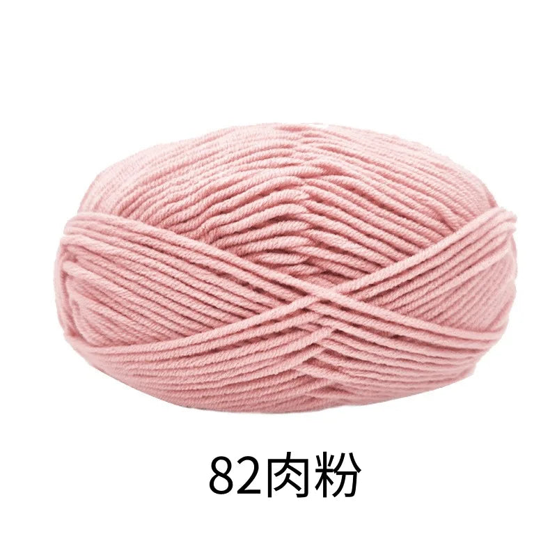 40-50g/Set 4ply Milk Cotton(80%) Knitting Yarn