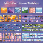 300pcs/pack Cute Stickers Film Paper