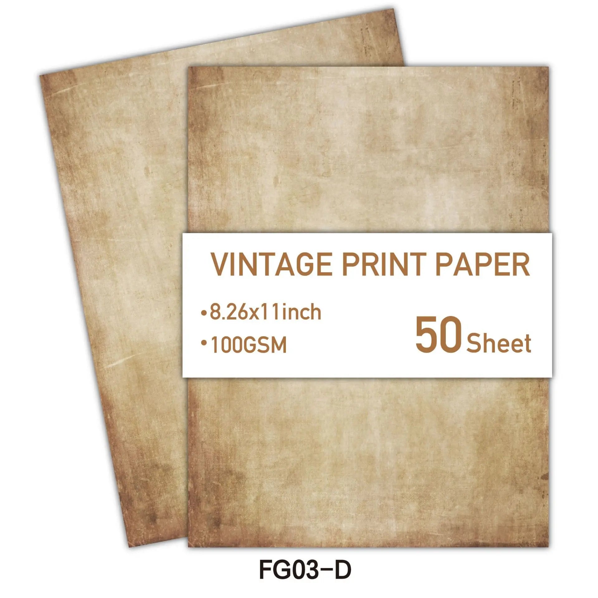 Scrapbook Craft Paper Vintage A4 Double-sided Writing Printing Paper