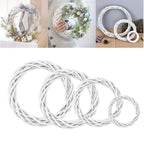 10-30CM White Wicker Wreath