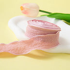 10Yards/Roll Pleated Chiffon Ribbon Wavy Edged