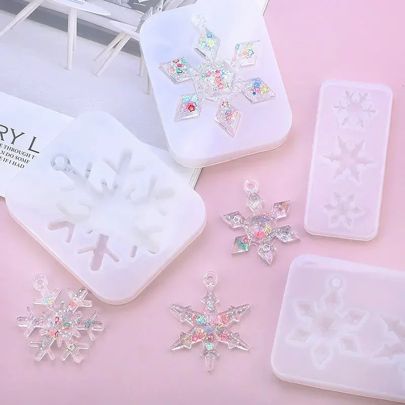 Silicone Snowflake Mold Handmade Jewelry Making