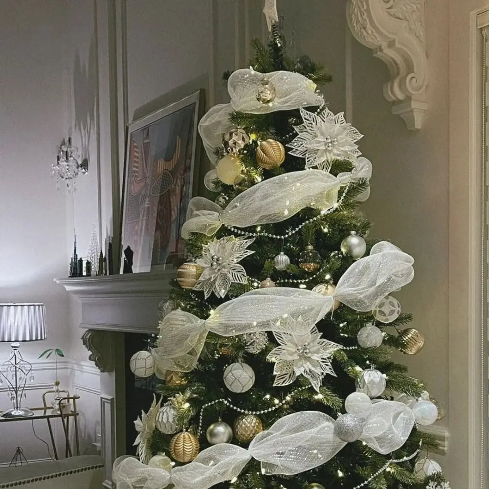 26CM Christmas Tree Gauze Mesh Tulle Roll