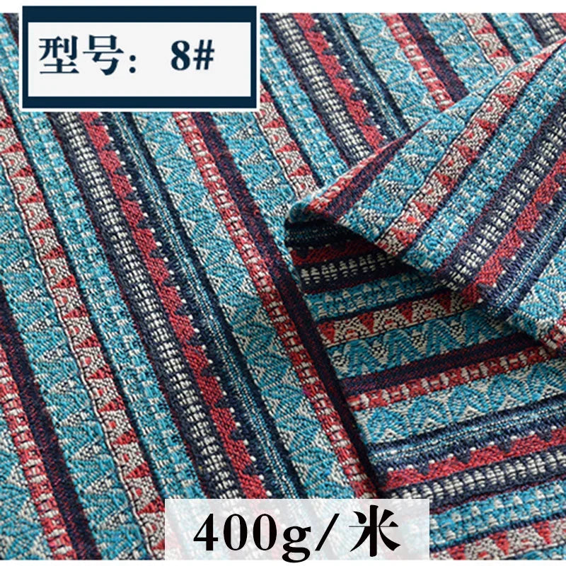 Dyed Ethnic Style Cotton Linen Fabric