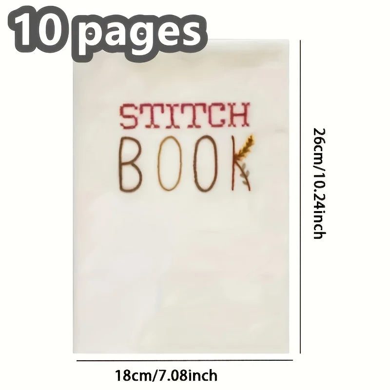 Sewing exercise book, embroidery needle, sewing thread, sewing book