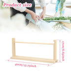 Single Layer Ribbon Storage Rack Wood