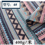 Dyed Ethnic Style Cotton Linen Fabric