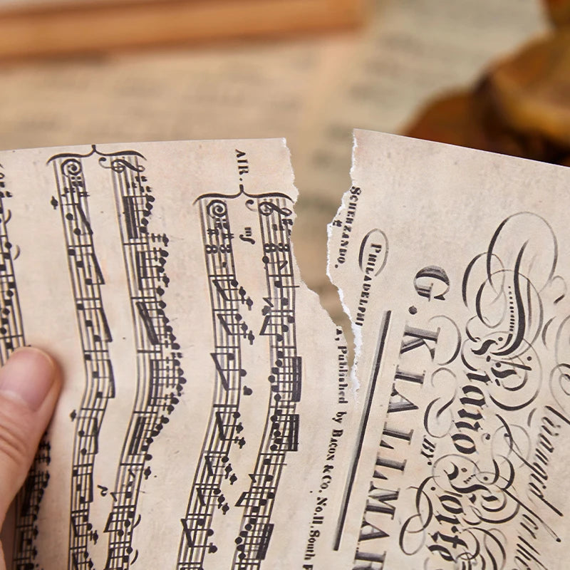 24 Sheets Retro Material Paper for Scrapbook